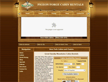 Tablet Screenshot of deerpathcabinspigeonforge.com